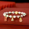 Pulsera de cloisonné gris fragante de Pekín, pulsera de esmalte cloisonné, pulsera bulliciosa de esmalte de color para pareja, novias, flores, regalo para hombres y mujeres