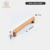 Manija de puerta de gabinete, cajón de gabinete, manija de madera maciza de armario, manija de puerta de madera de estilo chino nuevo en forma de puente de lujo ligero de alta gama