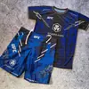 Amazon Aliexpress Venda Quente Corteiz Outono e Inverno Novo Conjunto de Camiseta de Manga Curta Estampada e Shorts com Estilo Streetwear Hip-Hop