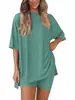 Comercio Exterior Transfronterizo Europeo y Americano En Stock Amazon Aliexpress Tk Moda Primavera y Verano Casual Suelto Ropa de Casa Conjunto de Shorts