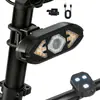 Luz de Seta para Bicicleta Mais Vendida Transfronteiriça com Carregamento USB, Buzina, Luz de Freio de Advertência sem Fio de Alto Brilho para Pedalar à Noite