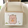 Cubo de Basura para Coche Lluvia Azul Caja de Almacenamiento Adorable de Dibujos Animados para Respaldo de Asiento de Coche Bolsa de Almacenamiento Decorativa Multifuncional Práctica para Coche
