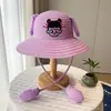 Chapéu de Coelho com Orelhas Movendo Desenho Animado Fofo Chapéu de Palha Infantil Verão Proteção Solar Chapéu de Sol Nezha Chapéu com Airbag