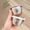 Mini Tazón para Dips de Acero Inoxidable 304 con Tapa Caja Doméstica para Ensalada de Tomate Taza para Salsa Vajilla Portátil Plato para Condimentos