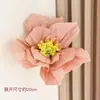 Decoración de habitación de boda: flor plisada, flor de papel arrugado tridimensional para fiestas de cumpleaños, bodas, casas nuevas, mesita de noche y fondo de dormitorio