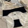 Comercio Exterior Transfronterizo Estilo Popular Sexy Satín Empalme Encaje Ropa Interior Femenina Satín Transpirable Dulce Moño Calzones