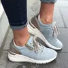 2022 Nuevo Comercio Exterior Talla 35-43 Moda Casual Zapatos de Mujer Zapatos Deportivos con Cordones Talla Gruesa Zapatos de Mujer