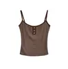 Camisole Listrada Color Block Slim Fit Tendência para Mulheres Verão 2025 Nova Blusa Base Emagrecedora Costas Bonitas Manga Longa