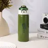 Taza de Acero Inoxidable de Alto Valor 316 para Doble Popote, Unisex, Portátil para Exteriores, Taza Térmica Deportiva con Tapa de Rebote