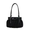 Outono de 2026 Novo Estilo Coreano Nicho Chique Simples Plissado Bolsa de Ombro Único Feminina Para o Trabalho Personalidade Moda Bolsa de Axila Feminina