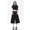 Jeans Rectos de Tiro Alto Estilo Retro Americano con Caída para Mujer, Nuevo Estilo de Verano, Corte Holgado, Pantalones Acampanados Versátiles para Figuras Pequeñas