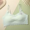 Novo Sutiã Seamless de Desenvolvimento para Meninas Adolescentes do Ensino Fundamental, Lingerie com Costas Bonitas, Anti-Exposição com Bojos, Top Tubinho Suspensório Estudantil