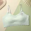 Novo Sutiã Seamless de Desenvolvimento para Meninas Adolescentes do Ensino Fundamental, Lingerie com Costas Bonitas, Anti-Exposição com Bojos, Top Tubinho Suspensório Estudantil
