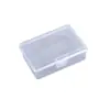 Caja Rectangular Pequeña Transparente de Plástico PP para Ferretería Digital, Arte de Uñas, Joyería, Empaque, Caja de Almacenamiento con Tapa abatible