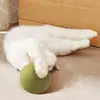 Nova Bola de Catnip para Gatinhos Gato Bola em Formato de Gato Brinquedo de Lamber para Aliviar o Tédio 10cm Suprimentos para Moer Dentes e Limpeza