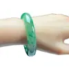 Venta al por mayor del fabricante Nuevo Pulsera de Hielo de Jade Pit Tipo Hielo Verde Flotante Pulsera de Jadeita de Cuarcita Pulsera de Hielo de Jade Dulong Verde Brillante