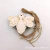 Variedad de insectos color madera, manualidades de madera cruzada, colgante para fiesta DIY 10/bolsa con cuerda de cáñamo