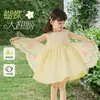 [Vestido Borboleta] Novo Vestido de Verão da Dudu para Meninas, Vestido Borboleta para Bebês Meninas, Vestido de Verão para Meninas, Roupa Infantil