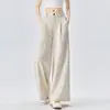 Calça cropped de algodão Tencel de perna larga para mulheres, estilo fino de verão, novo modelo 2026, solta, emagrecedora, com caimento, calça casual versátil