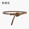 Cinturón de Cuero Genuino para Mujer Cinturón Vintage con Hebilla de Pin Cinturón de Moda para Mujer Combinable con Todo Cinturón Delgado de Cuero Vacuno Vestido Decorativo para Mujer