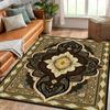 Alfombra Persa Transfronteriza Estilo Étnico Europeo para Hogar Sala de Estar Alfombra para Mesa de Centro Dormitorio Mesita de Noche Entrada Alfombra de Piso Venta al por Mayor
