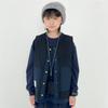 Colete Infantil 2024 Outono Novo Colete Acolchoado Espessado Meninos Casual Colete Cardigan com Etiqueta Verde Militar