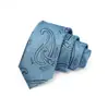 Gravata Masculina Transfronteiriça 7cm Cor Sólida Gravata Amarrada à Mão Gravata Jacquard de Poliéster Masculina Logotipo Gravata de Alta Qualidade para Homens