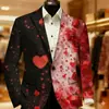 Chaqueta de Traje de Fiesta de Dos Botones con Impresión Digital 3D Top Casual Venta Directa de Fábrica Origen Venta Caliente Transfronteriza Otro