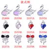 Pulsera Collar Colgante Diamante Multicolor Cisne Accesorios Hechos a Mano Ropa Bolsas Joyería Material DIY Hecho a Mano