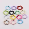 Flores Pintadas de Colores Flor de Ciruelo Hebilla de Primavera Muñeca Hecha a Mano DIY Caja Ciega Llavero Joyería Material Accesorios
