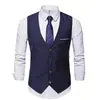 Colete masculino de outono e inverno novo estilo coreano slim roupas de trabalho masculinas colete de terno colete de padrinho para homens traje de negócios colete masculino