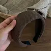 Diadema floral retro femenina clip para el pelo de tul con degradado francés dopamina accesorio para el pelo estilo crema diadema ancha versátil