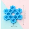 Molde de Silicona de Rejilla de Hielo Copo de Nieve 15 Cuadrados Bloque de Hielo Pistola Bala Forma Creativa Cerebro Molde de Hielo Diamante de 4 Agujeros