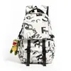 Nova Mochila da Moda com Estampa de Letras para Homens e Mulheres, Adequada para o Dia a Dia, Viagens Casuais, Mochila de Grande Capacidade, Mochila Escolar Tendência para Estudantes