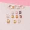Chapado en Oro Real de 18K Plata Gruesa Circonita Doble Capa Separador de Bolas Pulsera Hecha a Mano DIY Pulsera de Cristal Accesorios con Cuentas