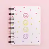 Caderno espiral de desenho animado estilo criativo elegante caderno de notas bloco de notas de bolso pequeno portátil caderno de estudante caderno fofo