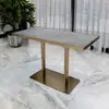 Lujo Ligero Restaurante de Hot Pot y Pescado a la Parrilla Asiento de Tarjeta de Pared de Acero Inoxidable Sofá Bar de Té Hotel Casa de Té Combinación de Mesa y Silla Comercial