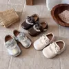 Acabamento de Flor de Renda Francesa Sapatos Pequenos de Couro 2026 Nova Coleção Primavera/Outono Versão Coreana Sapatos de Princesa com Laço Sapatos de Solado Macio