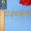 Acessórios de Renda Dourada para Roupas Acessórios de Renda 3,5cm Renda Lolita Bordada Código de Barras Bordado Solúvel em Água Estoque Pronto