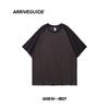 Nuevo Verano para Hombre 210g Algodón Trapo Hombro Cuello Redondo Manga Corta Simple Transpirable Cómodo Moda Todo-Combinable Casual