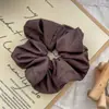 Diadema Retro de Gama Alta Nueva Otoño e Invierno Maillard Cuerda para Cola de Caballo de Goma Accesorios para el Cabello de Niña
