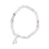Pulsera de bambú de Jade Tianshan de plata pura 999 para mujer, simple, con acabado mate, diseño de cuerda elástica, pulsera B6828