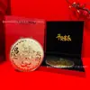 Shuibei Mismo Estilo Moneda de Oro 50mg Oro Puro 999 Riqueza Instantánea Moneda de Oro Conmemorativa Regalo de Cumpleaños Venta al por Mayor