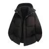 Nueva Chaqueta de Algodón Cálida de Terciopelo Invierno de Alta Calidad para Hombre con Capucha Talla Grande Abrigo de Algodón Engrosado para Montañismo al Aire Libre Amor