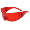 Espejo Nuevo Sin Marco de Forma Especial Gafas de Sol a Prueba de Viento Estilo Futurista Gafas de Sol de Moda Unisex Cyberpunk Transfronterizo