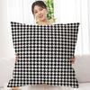 Almohada Oversize de Lujo Ligero con Estampado de Espiga para Sofá, Sala de Estar, Funda de Cojín Cuadros, Protector de Cintura, Respaldo con Relleno para Oficina