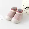 Sapatos Meias Andador Bebê Dropshipping 0-3 Anos Solado Macio Respirável Unissex Calçados para Bebês Meias Sapatos para Chão Interno Antiderrapantes