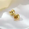 Pendientes Personalizados Simples Europeos y Americanos Material de Cobre Brillante Pendientes Personalizados de Moda Latón Pendientes de Diseño Original Venta al por Mayor