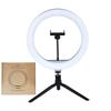 Luz de Anel para Transmissão ao Vivo M26/M33 Luz de Beleza para Streamers, Suporte de Mesa para Selfie, Luz de Fotografia de 33cm com Brilho Ajustável