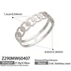 Conjunto de Pulseras de Hebilla Ancha en Forma de Corazón de Lujo de Nicho Estilo Europeo y Americano, Acero Inoxidable Chapado en Oro Real de 18 Quilates